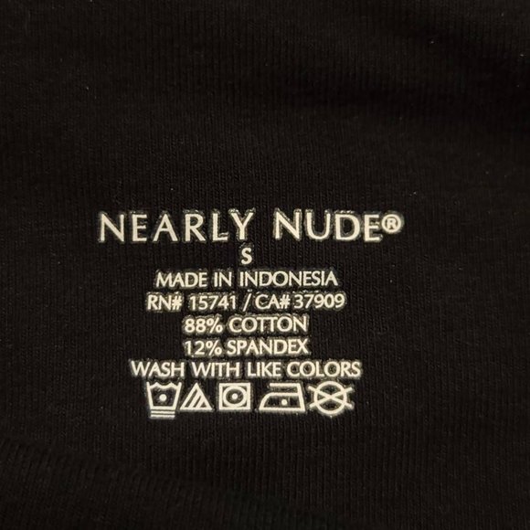 Nearly Nude Leggings Women Black Mid Rise Stretch‎ Cotton Small NWOT - Picture 8 of 8